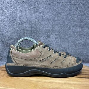 Ahnu Hiking Shoes Womens 9.5 Marina Brown Suede Trail Walking Sneakers Cap Toe